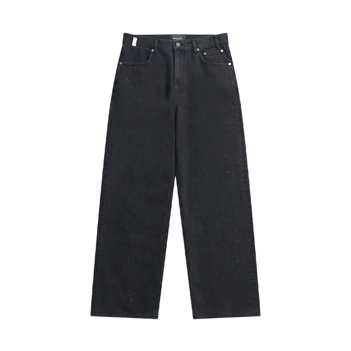 에스티유 스트레이트 페인트 데님 팬츠 인 그레이(STU Straight Paint Denim Pants In Grey)