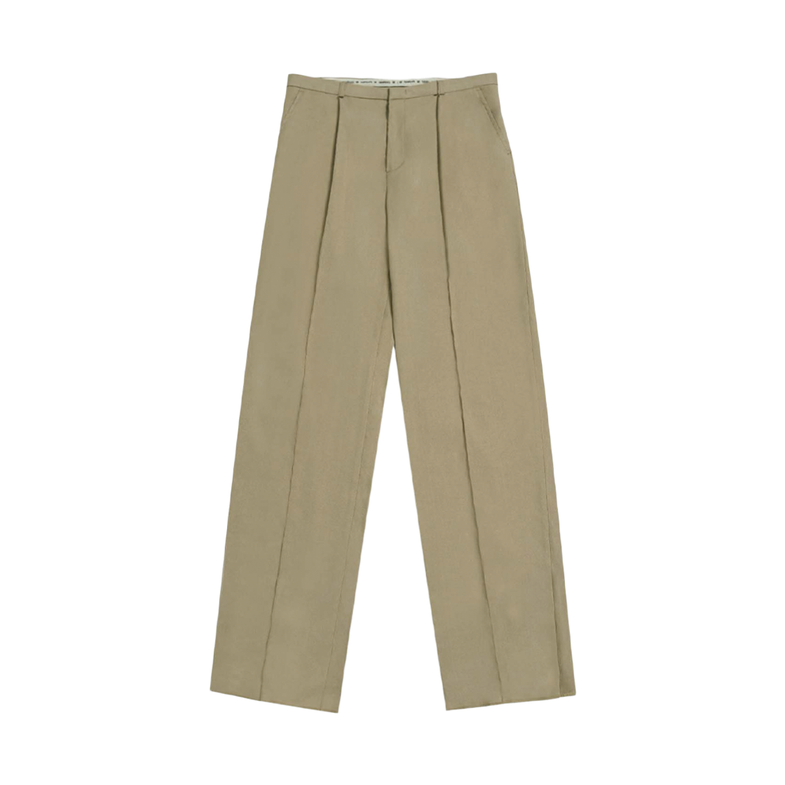 에스티유 로우 라이즈 핀 턱 리넨 슬랙스 베이지(STU Low Rise Pin Tuck Linen Slacks In Beige)