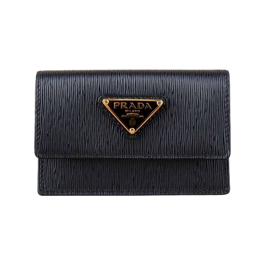 1MF028-2DDU-F0002 Prada Vitello Move Leather Card Holder Black