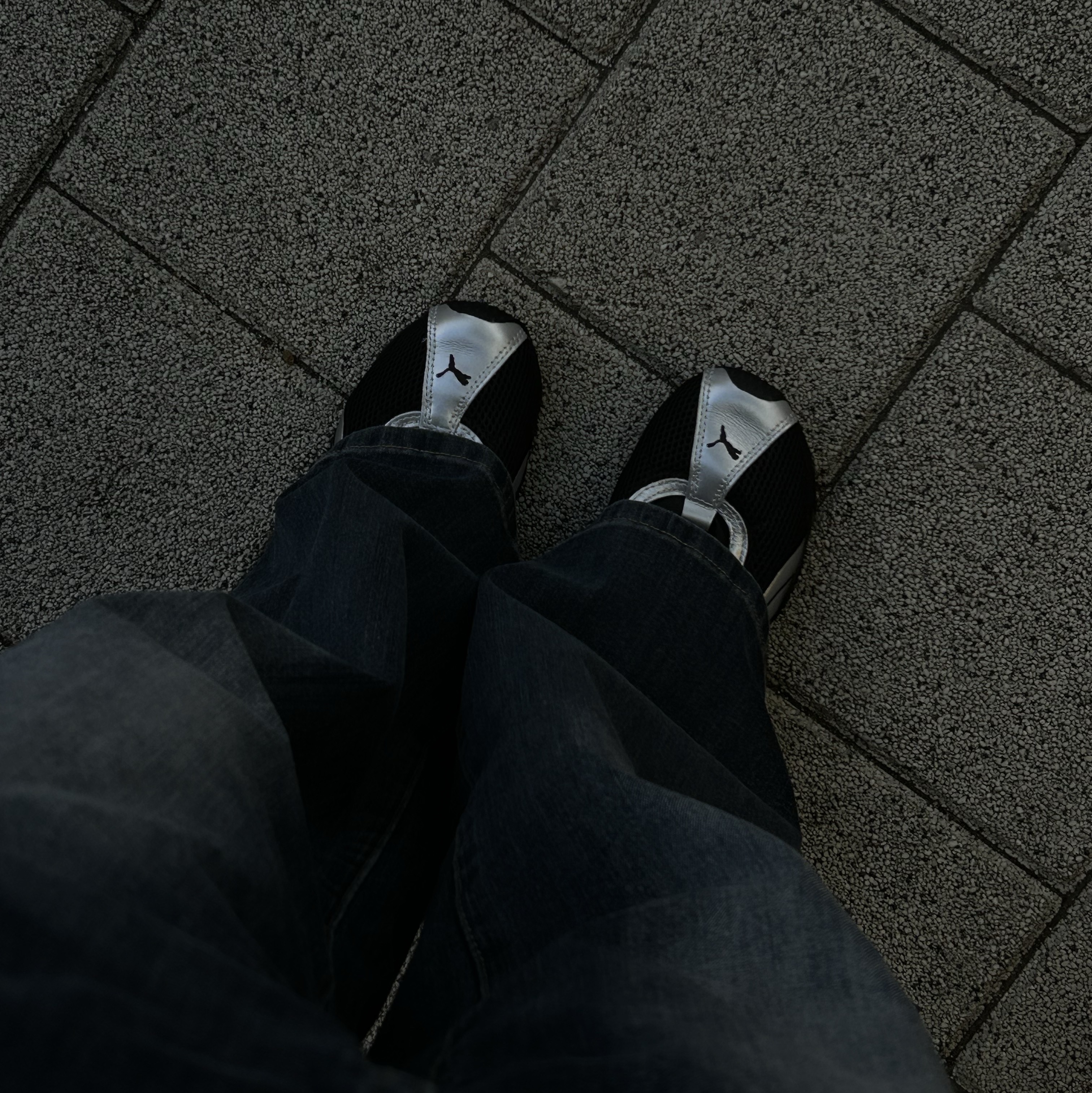 Puma H-street OG Black Silver 착용 스타일