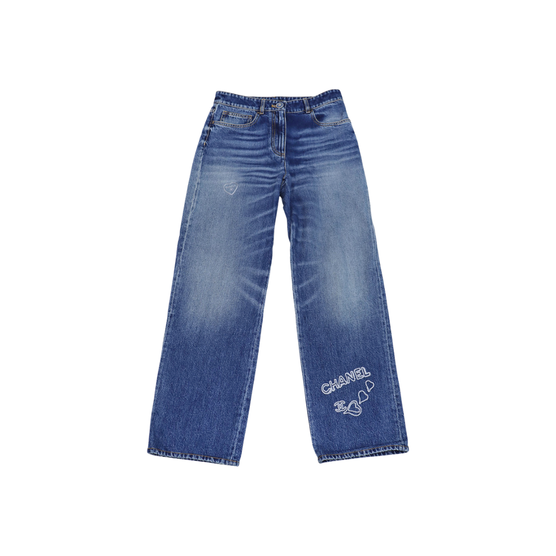 샤넬 36사이즈 코코 데님 팬츠 C-C61019(Chanel Coco Denim Pants C-C61019) - 1