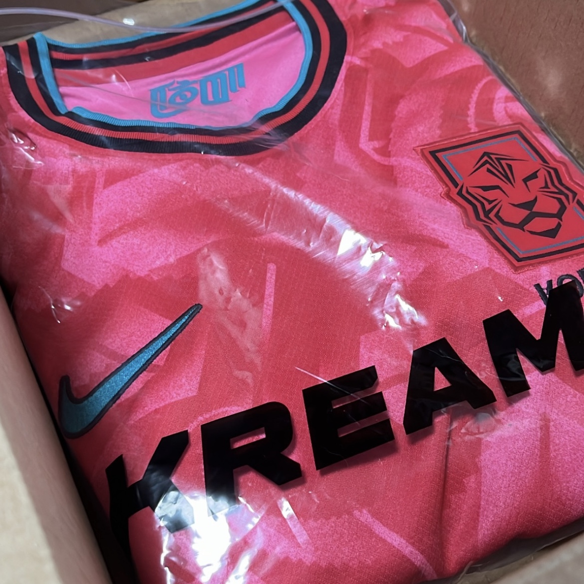 Nike Korea 2023/24 Dri-Fit Stadium Home Replica Jersey Black Global Red - Asia (Non Marking Ver.) 착용 스타일