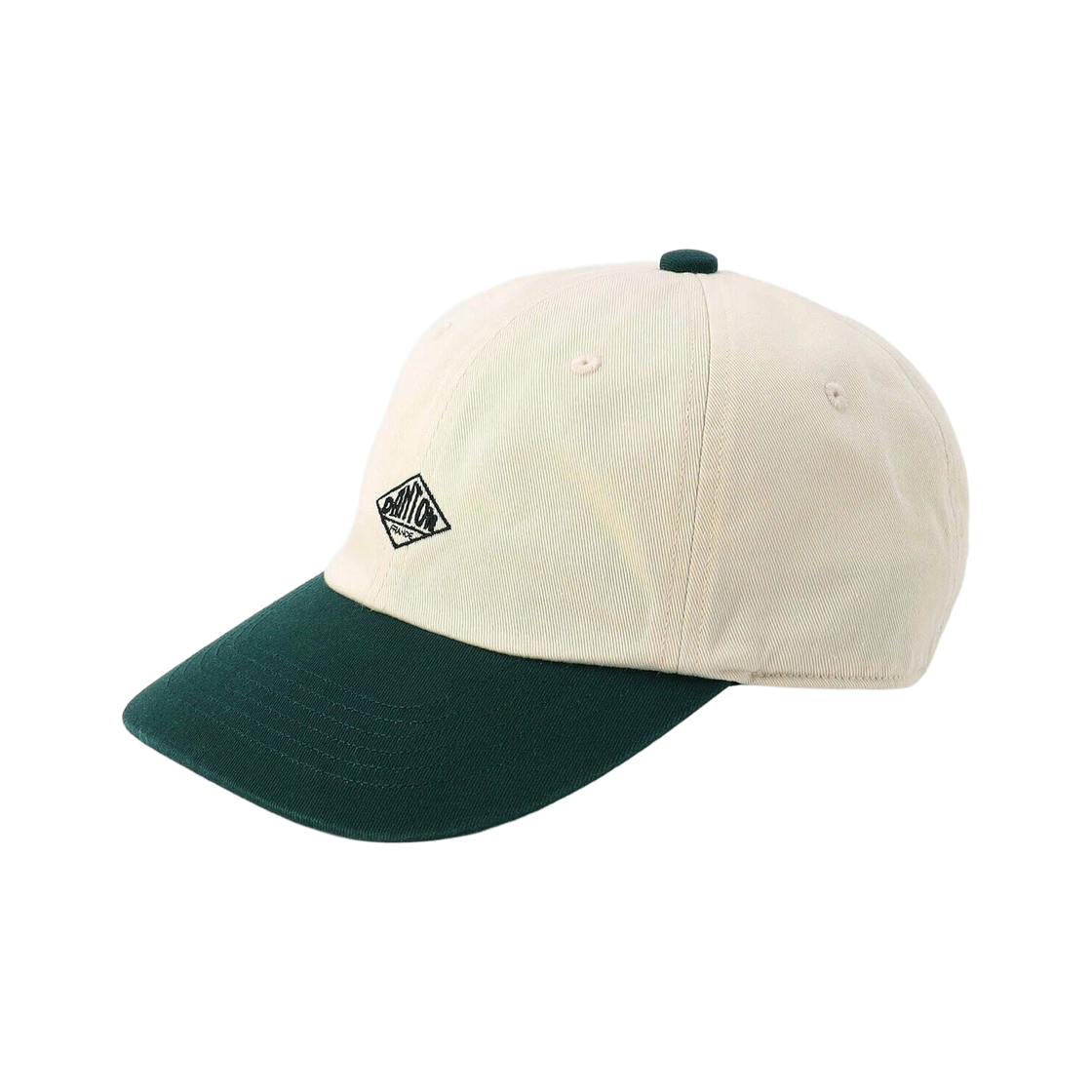(키즈) 단톤 치노 클로스 컬러 블록 6 패널 캡 에크루 그린((Kids) Danton Chino Cloth Color Block 6 Panel Cap Ecru Green)