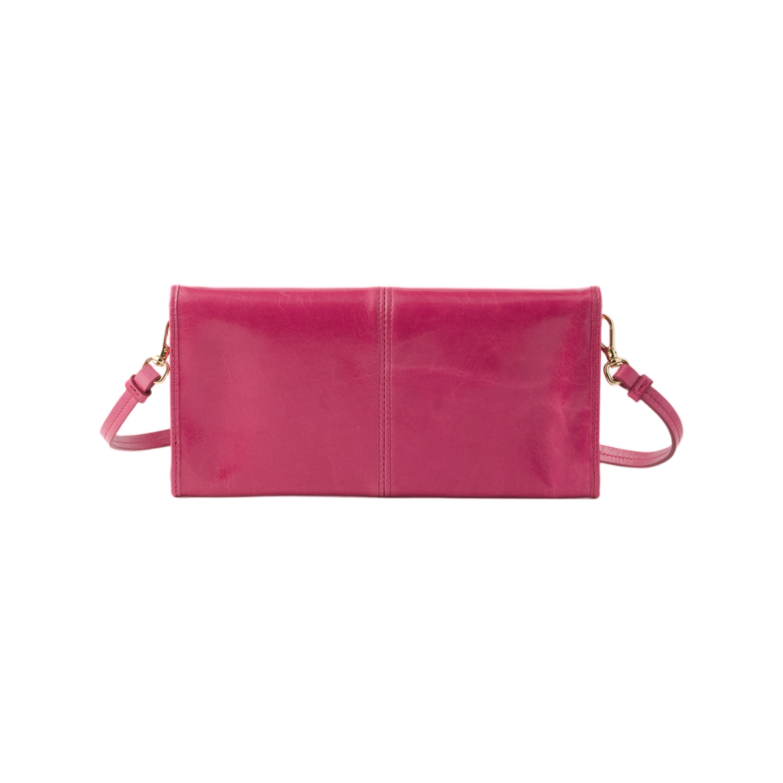 프라다 레더 월렛 숄더 스트랩 피오니 핑크(Prada Leather Wallet with Shoulder Strap Peony Pink) - 2
