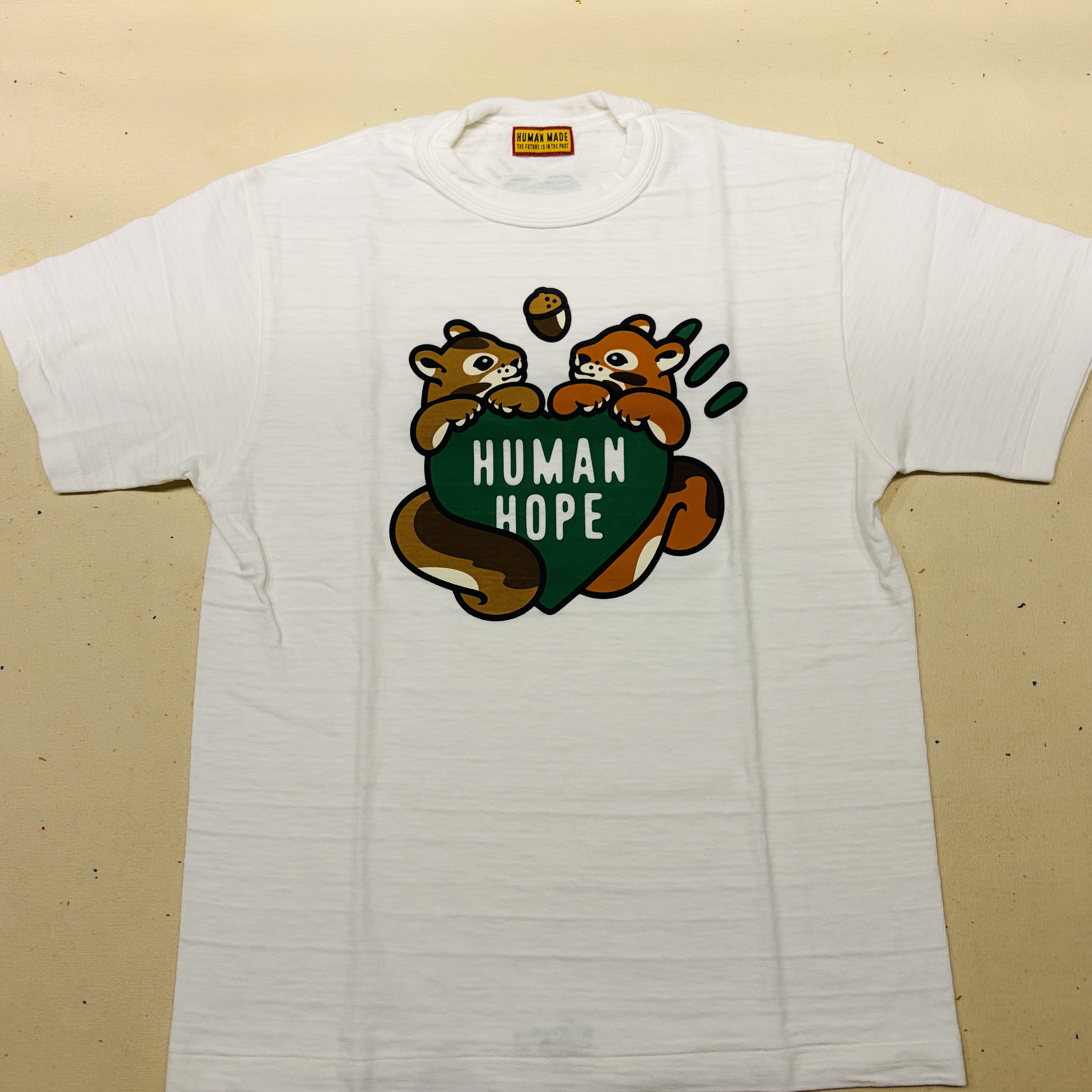 Human Made Human Hope Graphic T-Shirt White 착용 스타일