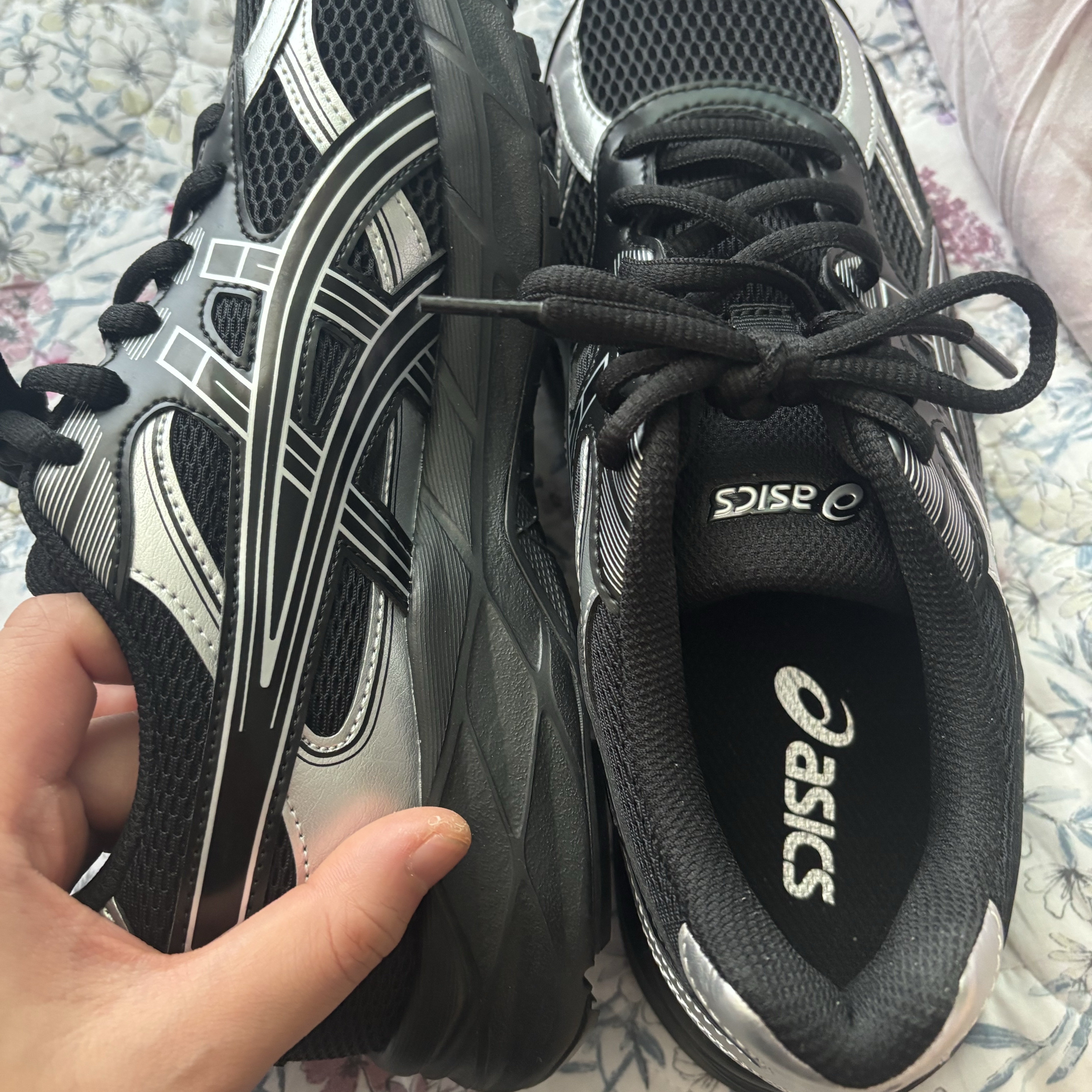 (GS) Asics Gel Contana Black Silver 착용 스타일 - 3