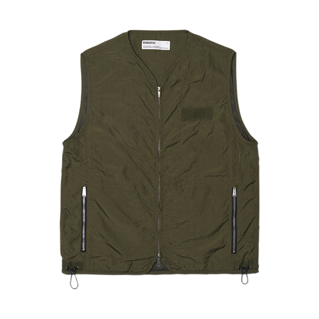 노매뉴얼 그래픽 나일론 베스트 카키(NOMANUAL Graphic Nylon Vest Khaki) - 1