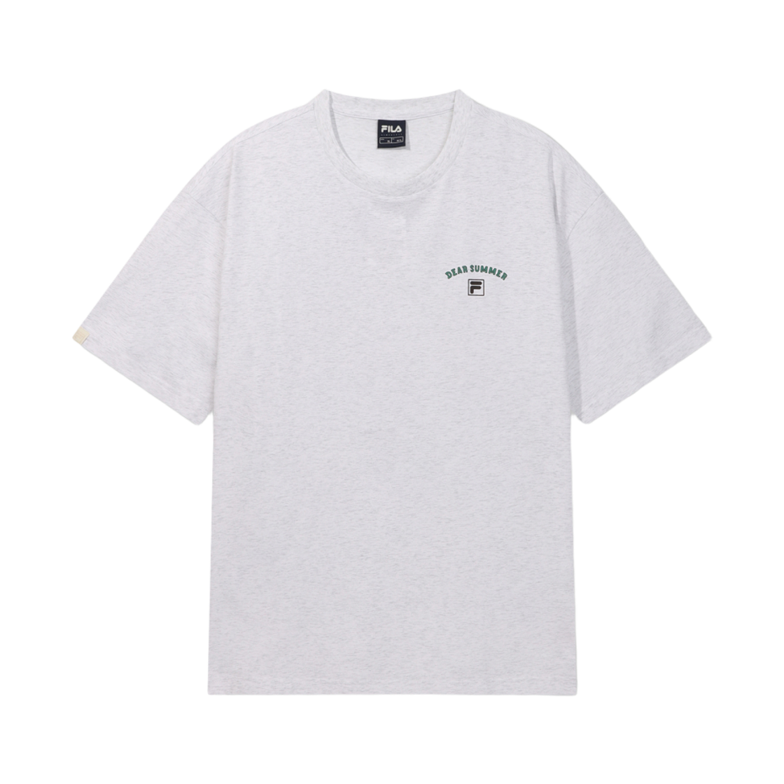[6% 적립] 휠라 Coldwave+ 썸머 일러스트 반팔티 화이트멜란지([6% 적립] FILA Coldwave+ Summer Illustration T-Shirt White Melange)