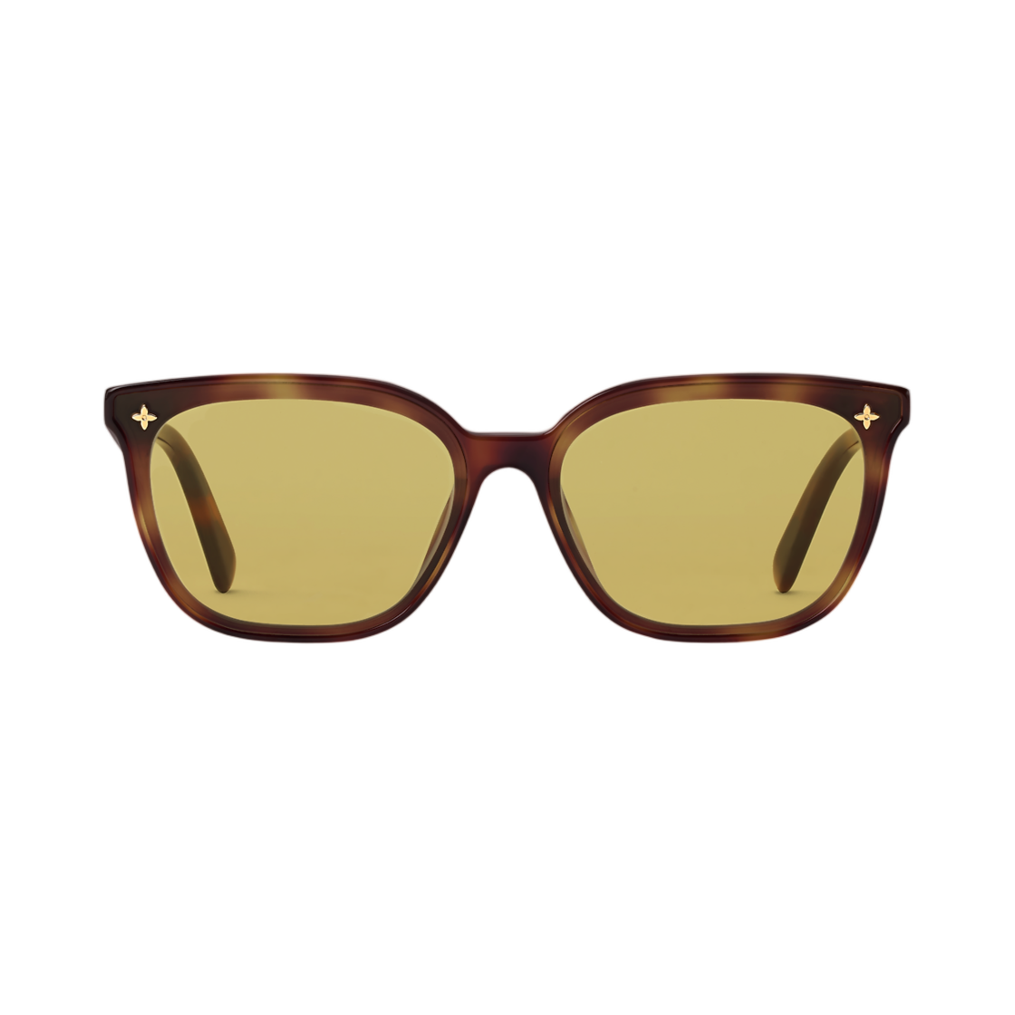 Z3445U (W) Louis Vuitton My Monogram Fame Rectangle Sunglasses Tortoise Yellow