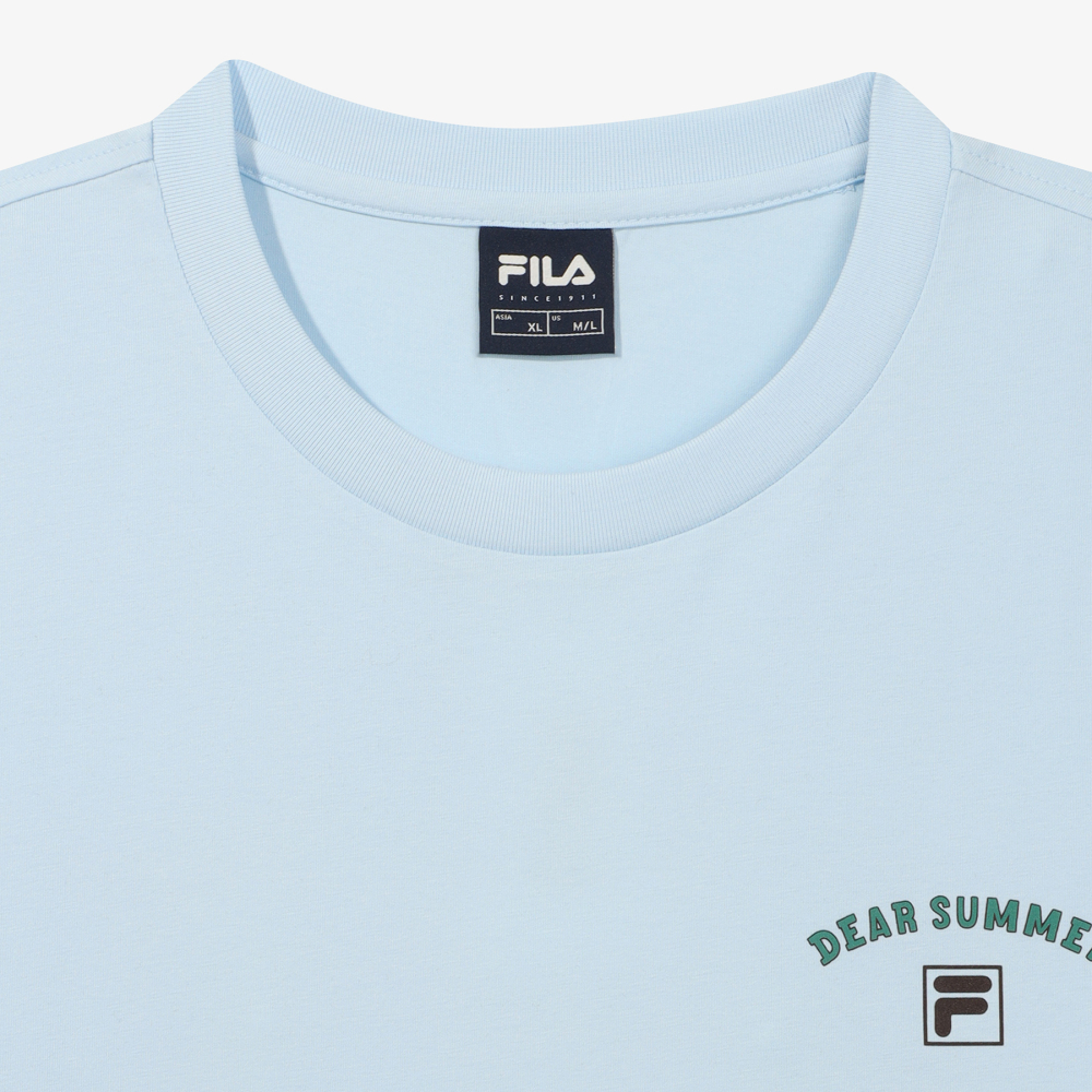 [6% 적립] 휠라 Coldwave+ 썸머 일러스트 반팔티 라이트블루([6% 적립] FILA Coldwave+ Summer Illustration T-Shirt Light Blue) - 3