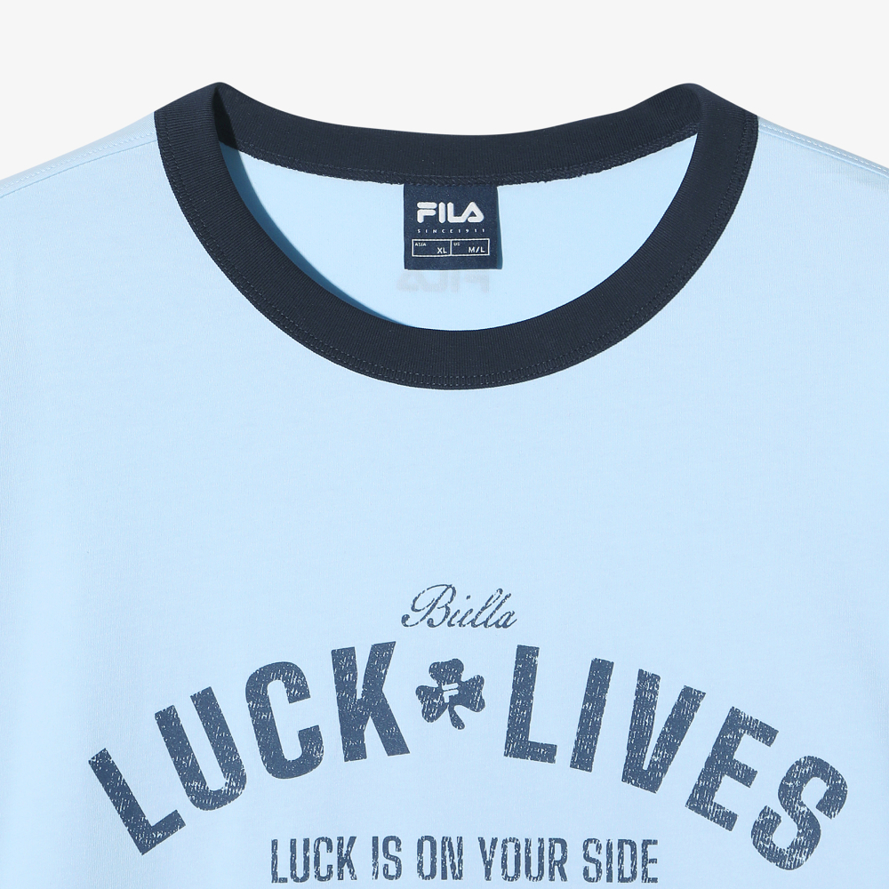 [6% 적립] 휠라 Coldwave+ 링거 그래픽 반팔티 라이트블루([6% 적립] FILA Coldwave+ Ringer Graphic T-Shirt Light Blue) - 5