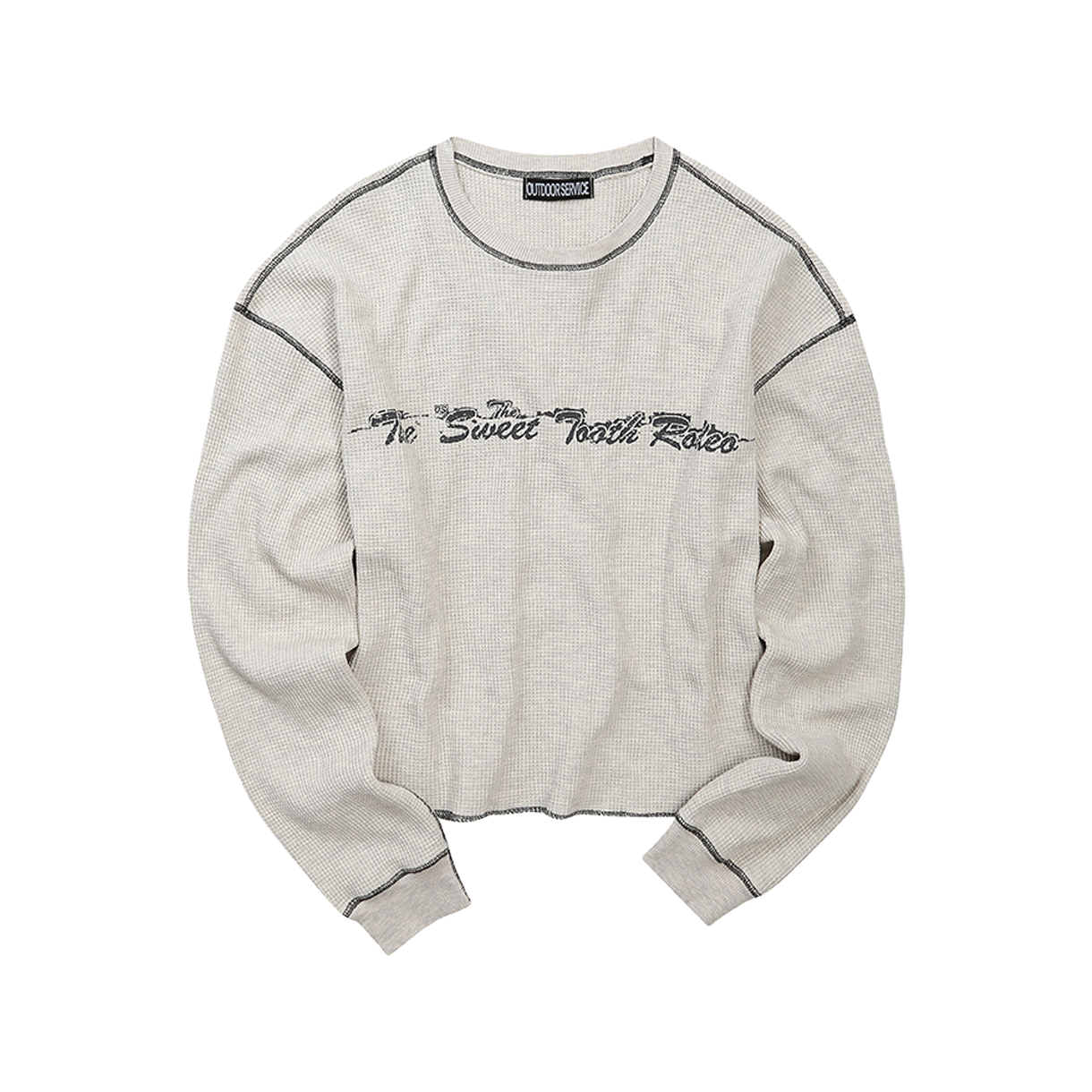 아웃도어서비스 로데오 와플 롱슬리브 - 에크루(OS Rodeo Waffle Long Sleeve - Ecru)