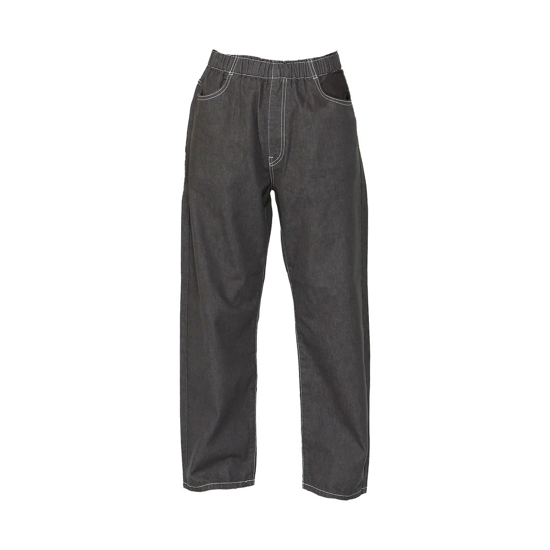 (W) 단톤 컬러 데님 이지 팬츠 차콜((W) Danton Color Denim Easy Pants Charcoal)