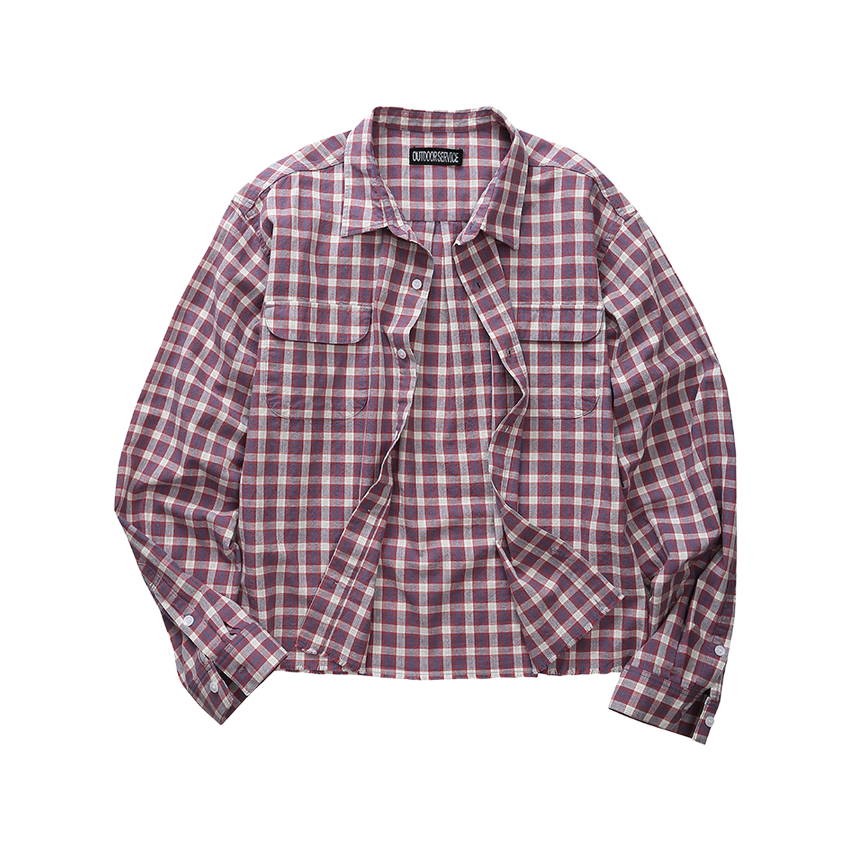 아웃도어서비스 서비스 플래드 셔츠 - 레드(OS Service Plaid Shirt - Red)
