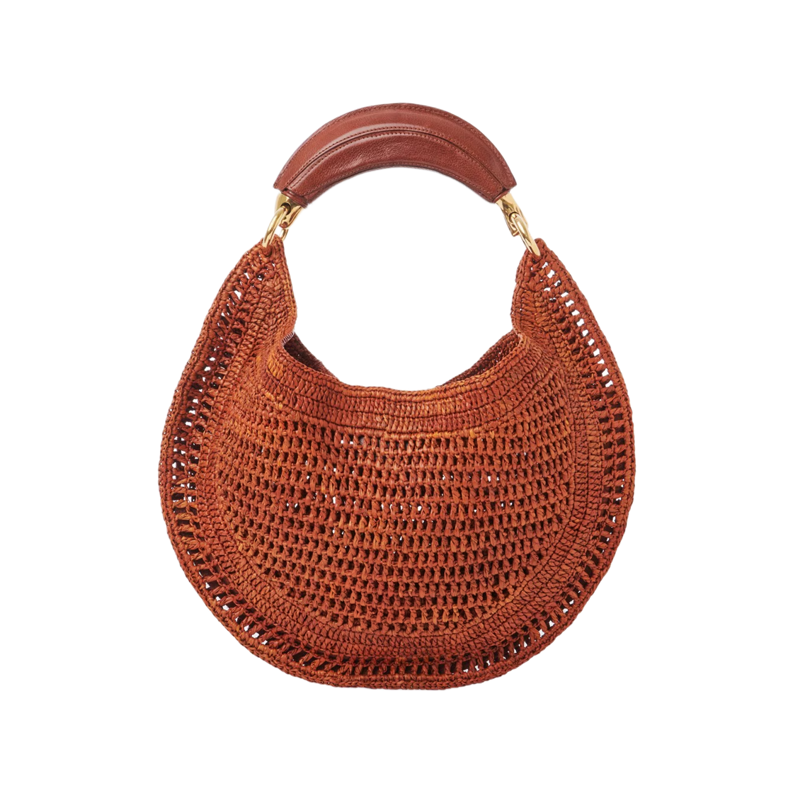 끌로에 썸머 바나나 호보백 라피아 클레이 브라운(Chloe Summer Banana Hobo Bag in Raffia Clay Brown) - 3