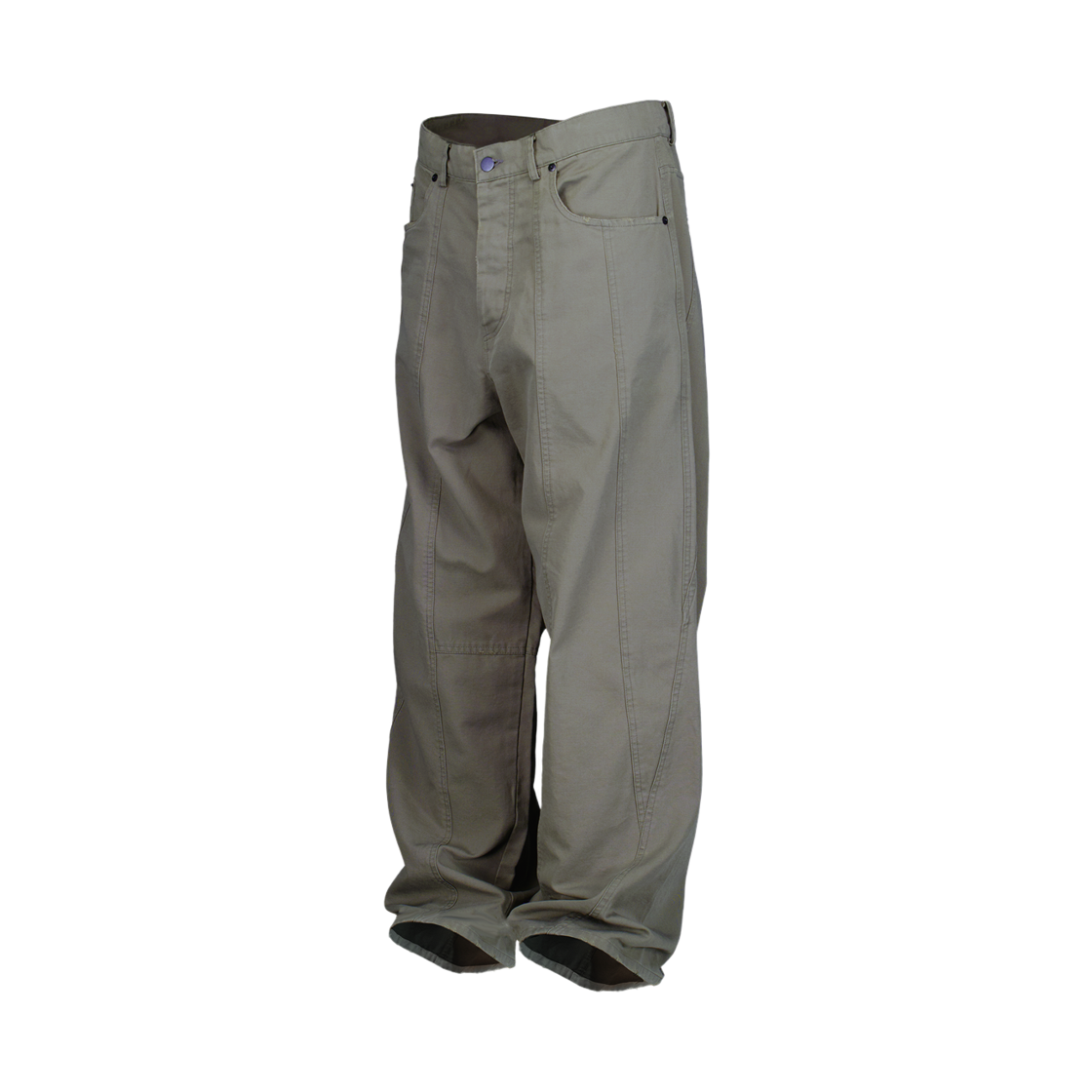 언더마이카 패널드 옥스포드 팬츠 더스티 올리브(Undermycar Paneled Oxford Pants Dusty Olive) - 2