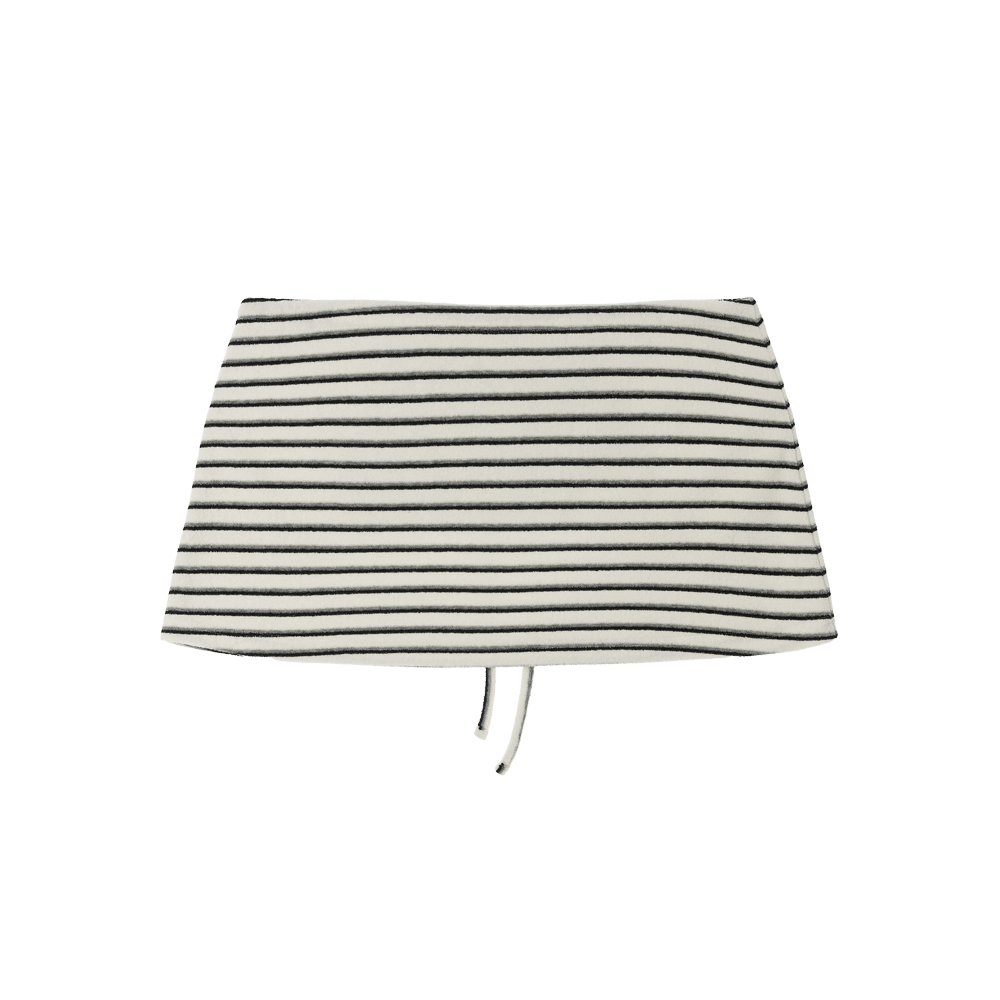 [더블적립] 지비에이치 어패럴 테리 미니 스커트 / 스트라이프([더블적립] GBH APPAREL Terry Mini Skirt / Stripe) - 2