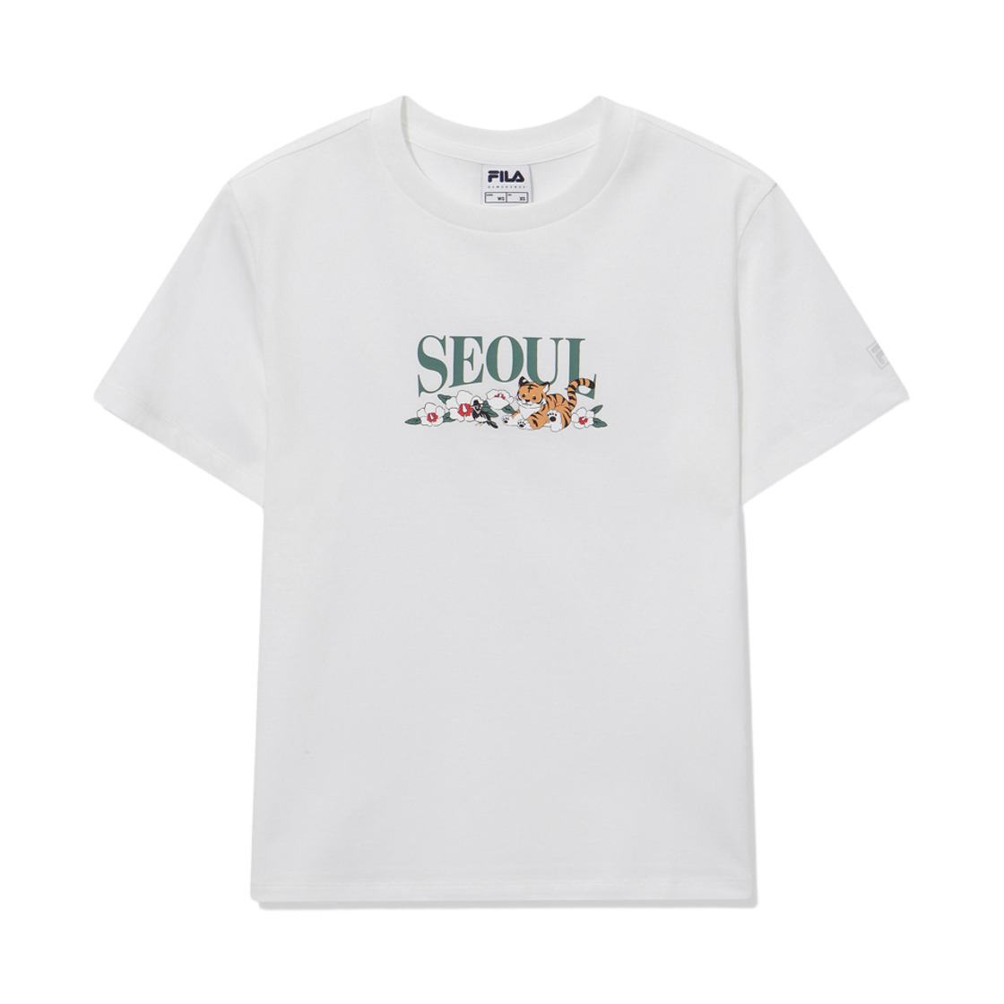 [6% 적립] 휠라 여성 서울 익스클루시브 반팔티 화이트([6% 적립] FILA Women Seoul Exclusive T-Shirt White)