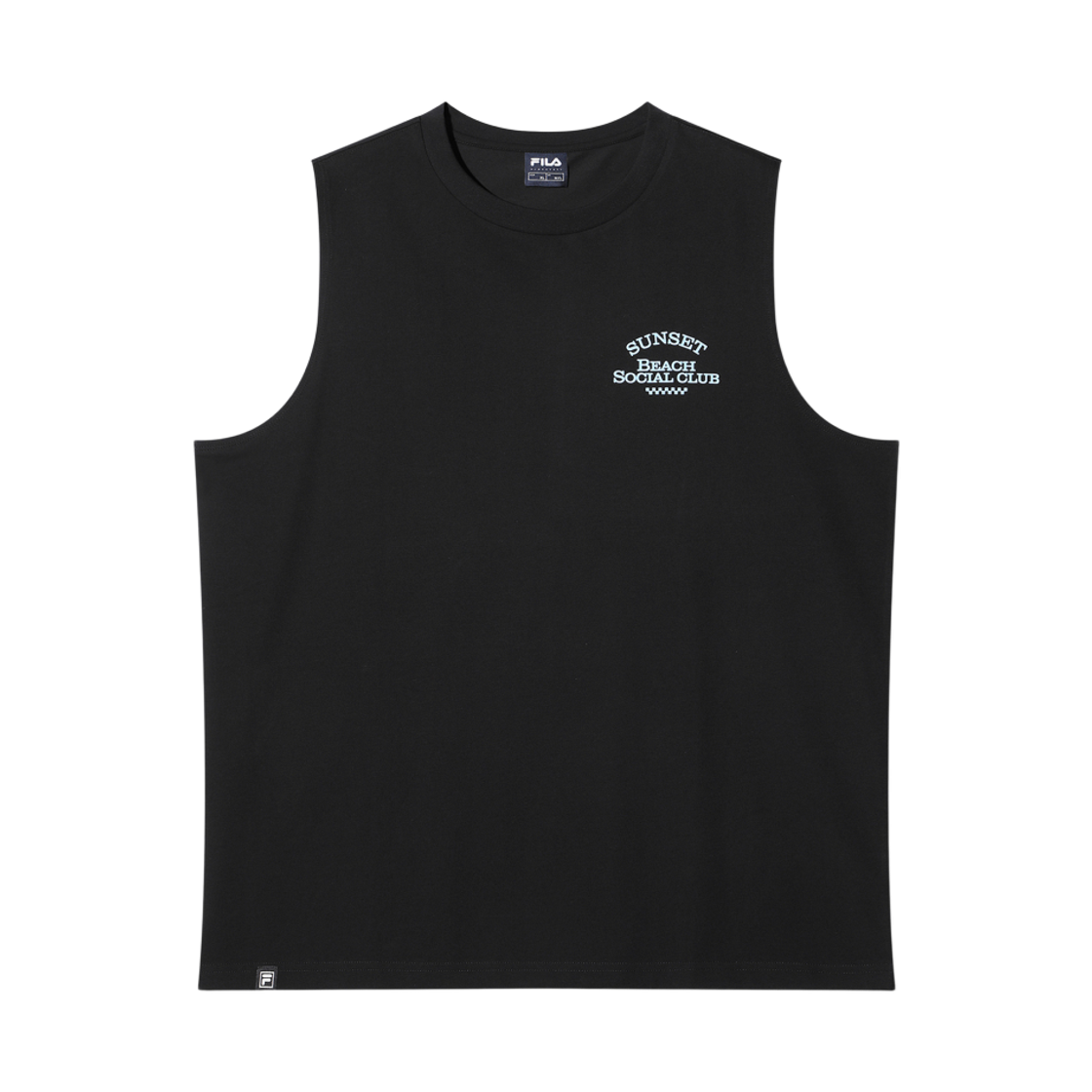 [6% 적립] 휠라 Coldwave+ 그래픽 슬리브리스 블랙([6% 적립] FILA Coldwave+ Graphic Sleeveless Black)