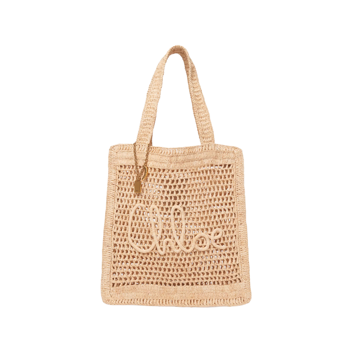 끌로에 썸머 바나나 토트백 라피아 핫 샌드(Chloe Summer Banana Tote Bag in Raffia Hot Sand) - 1