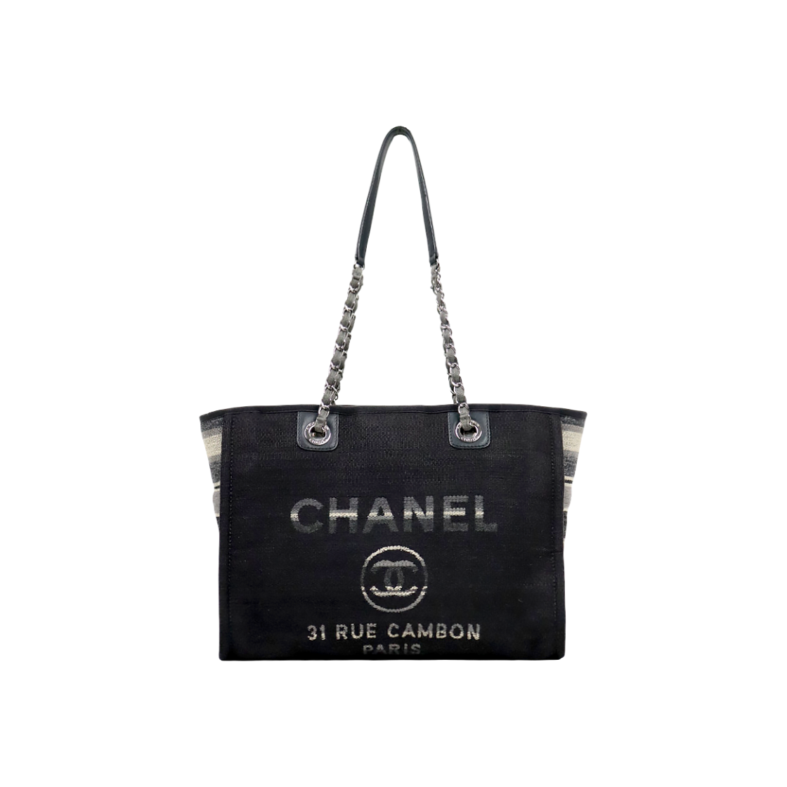 ITVHSUPLQCJA Chanel Black Deauville Bag