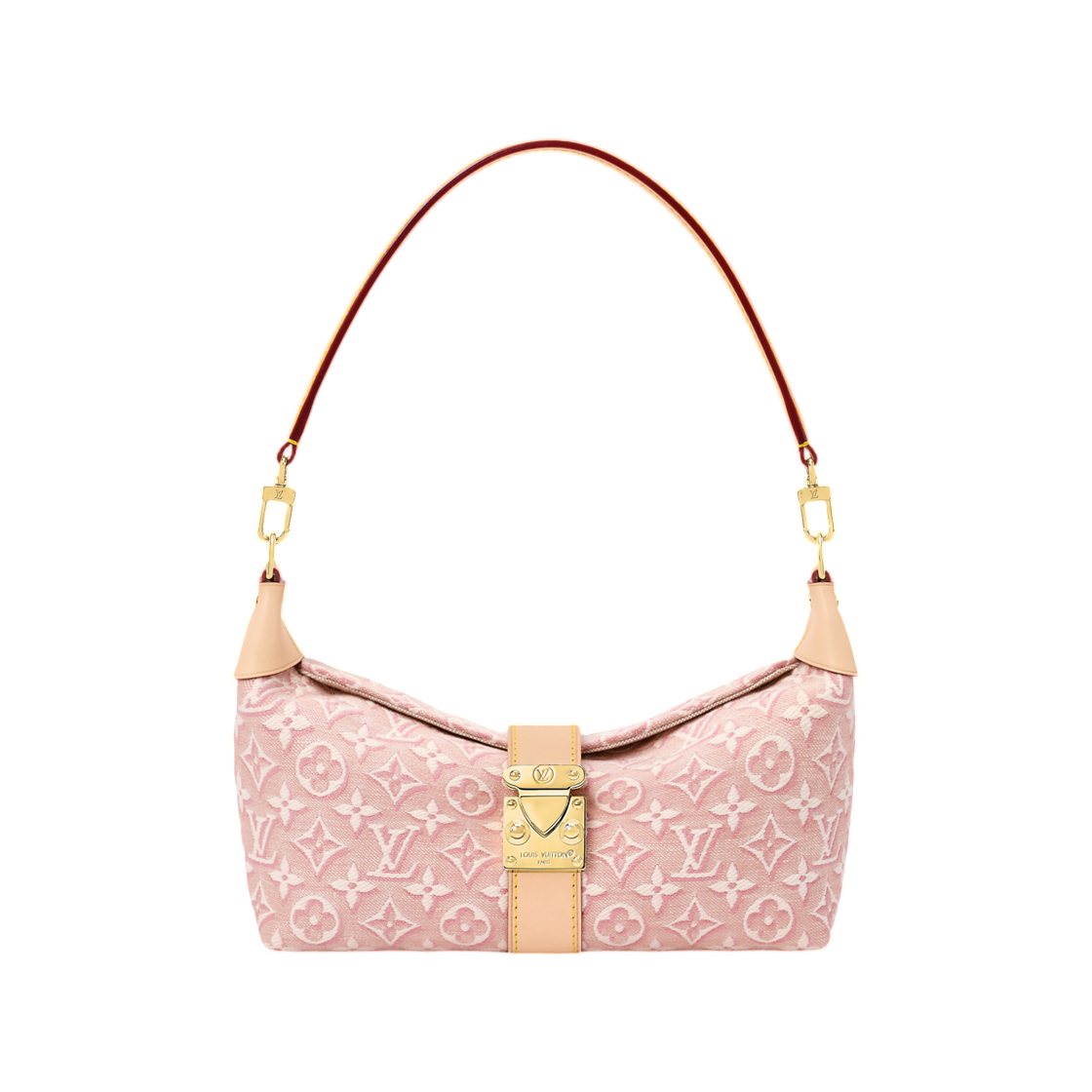 M2A382 Louis Vuitton Pochette Mia Monogram Embleme Rose Ruban