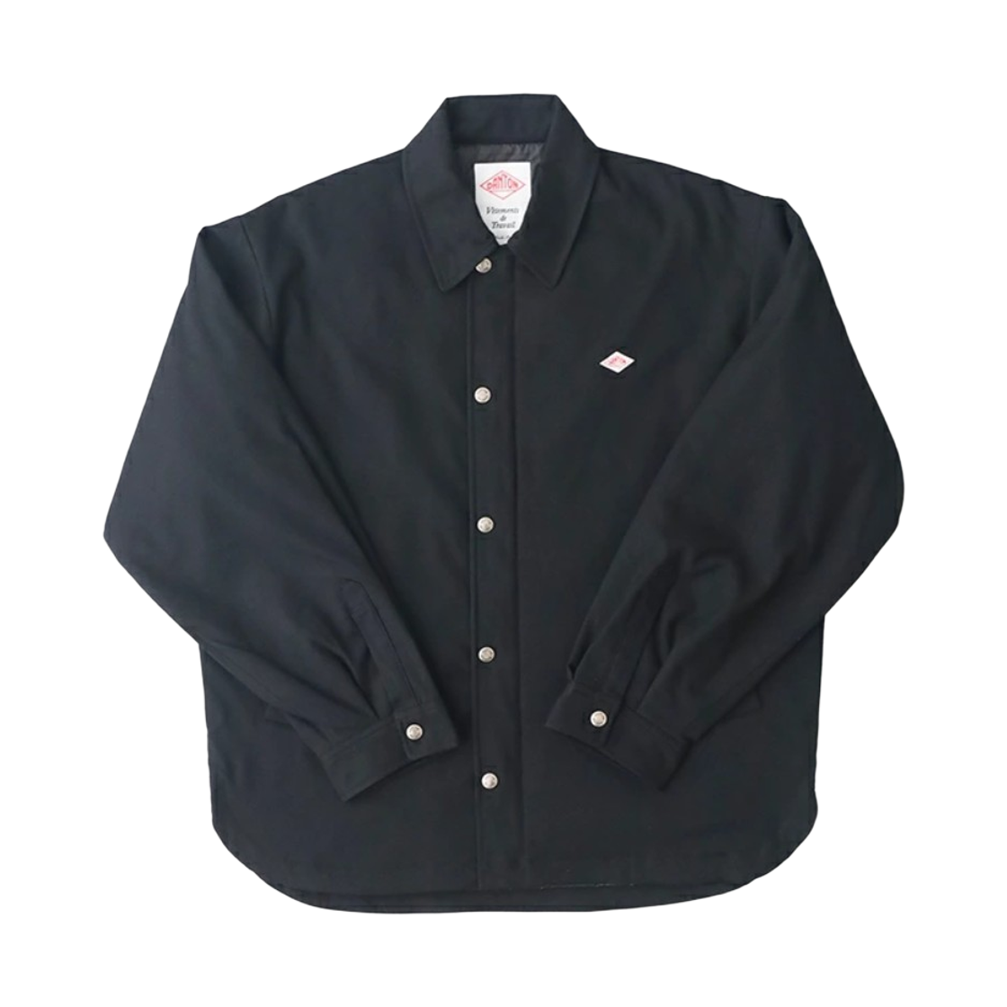 DT-A0716-WLX Danton Wool Like Cloth Coach Jacket Black