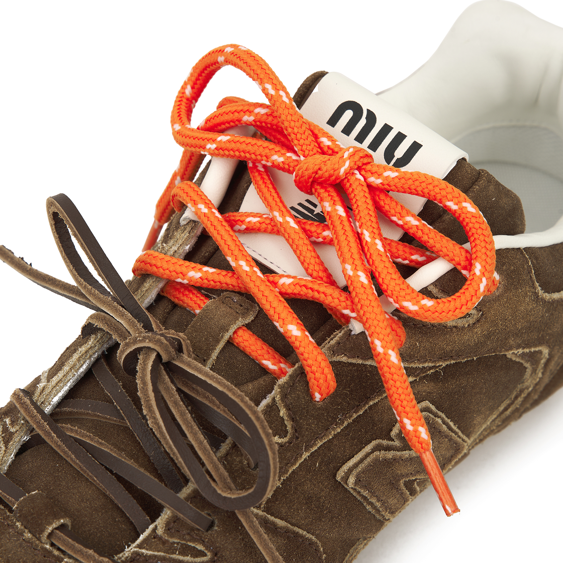 (W) 뉴발란스 x 미우 미우 530 스웨이드 메쉬 스니커즈 시나몬((W) New Balance x Miu Miu 530 Suede Mesh Sneakers Cinnamon) - 7
