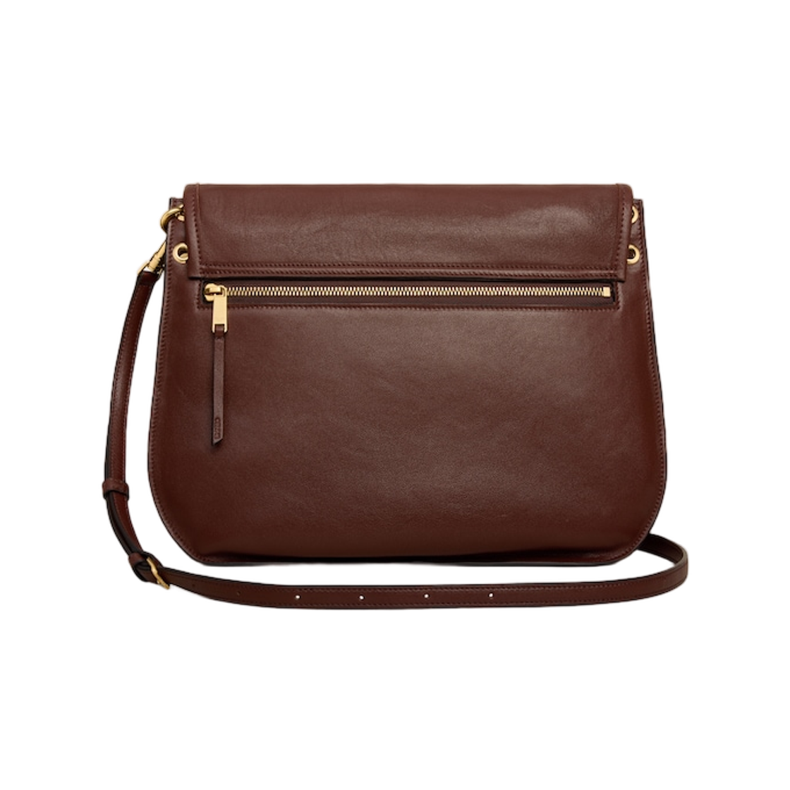 셀린느 소프트 트리옹프 베사체 서플 샤이니 램스킨 딥 브라운(Celine Soft Triomphe Besace in Supple Shiny Lambskin Deep Brown) - 2