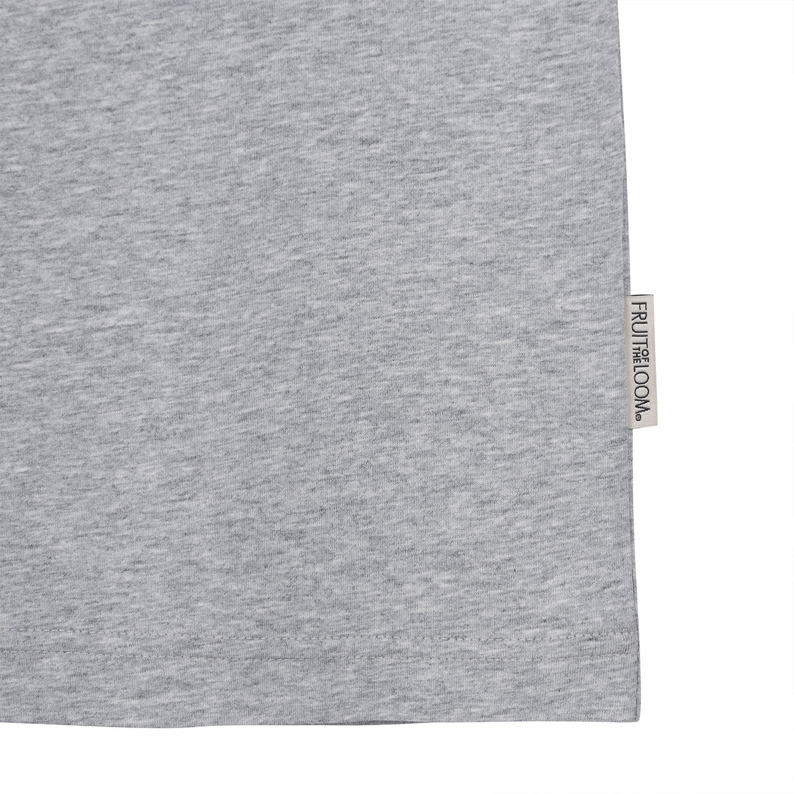 프룻오브더룸 피치가공 바나나 야자수 반팔티셔츠 멜란지 그레이(fruitoftheloom Peach Gagong Banana Yajasu Banpal T-shirts MELANGE GREY) - 5