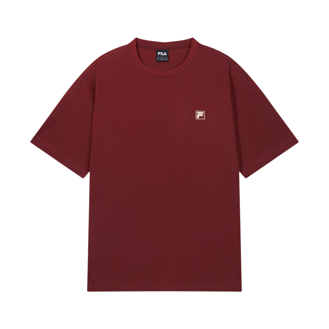 [6% 적립] 휠라 Coldwave+ 아카이브 반팔티 다크레드([6% 적립] FILA Coldwave+ Archive T-Shirt Dark Red)