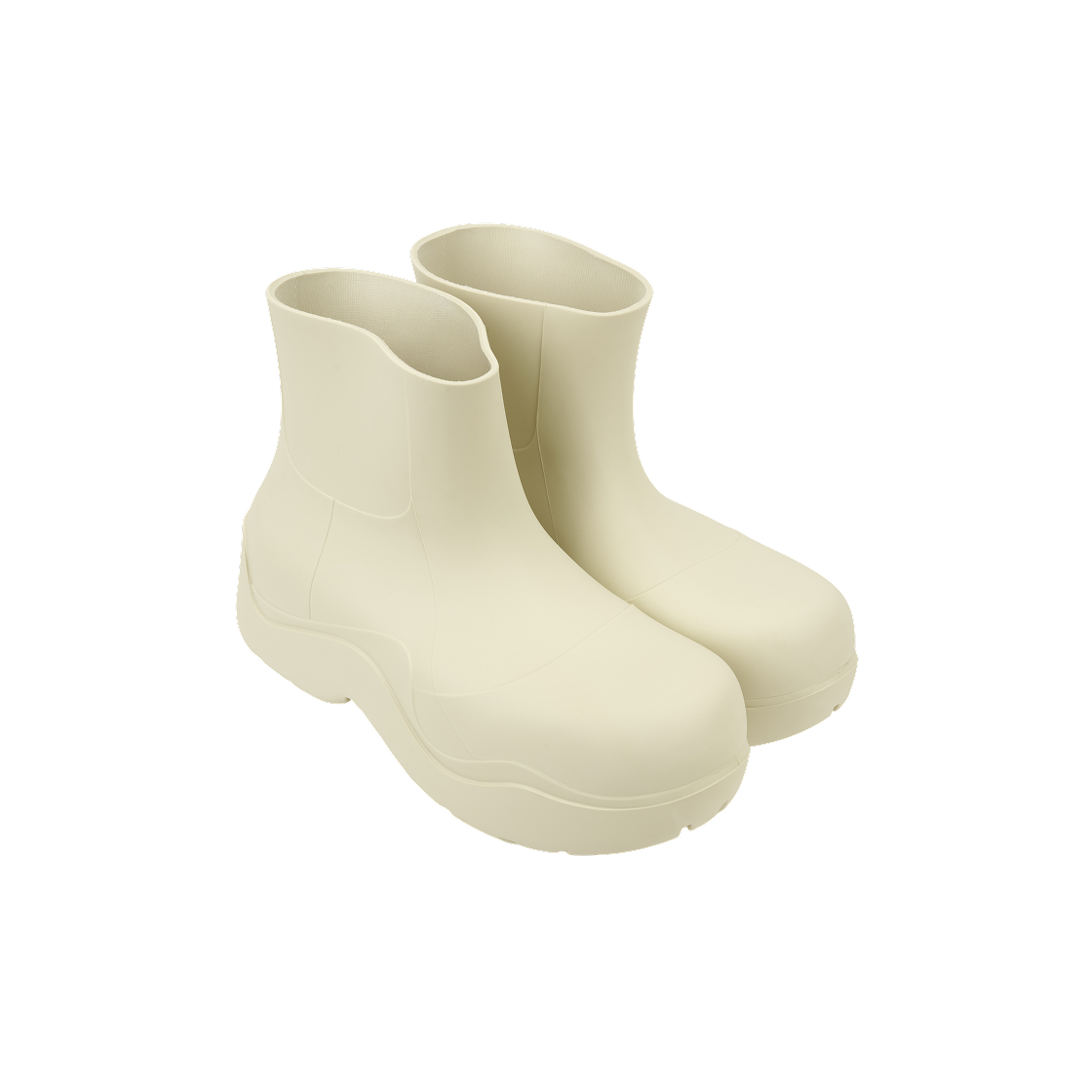 (W) 보테가 베네타 퍼들 앵클 부츠 씨 솔트((W) Bottega Veneta Puddle Ankle Boots Sea Salt) - 4