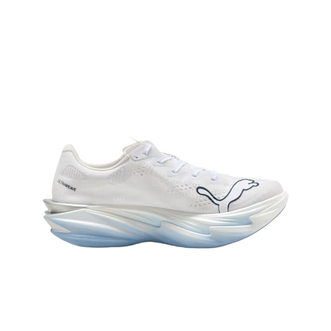 312128-09 (W) Puma Deviate Nitro Elite 4 Puma White Chambray Blue Persian Blue