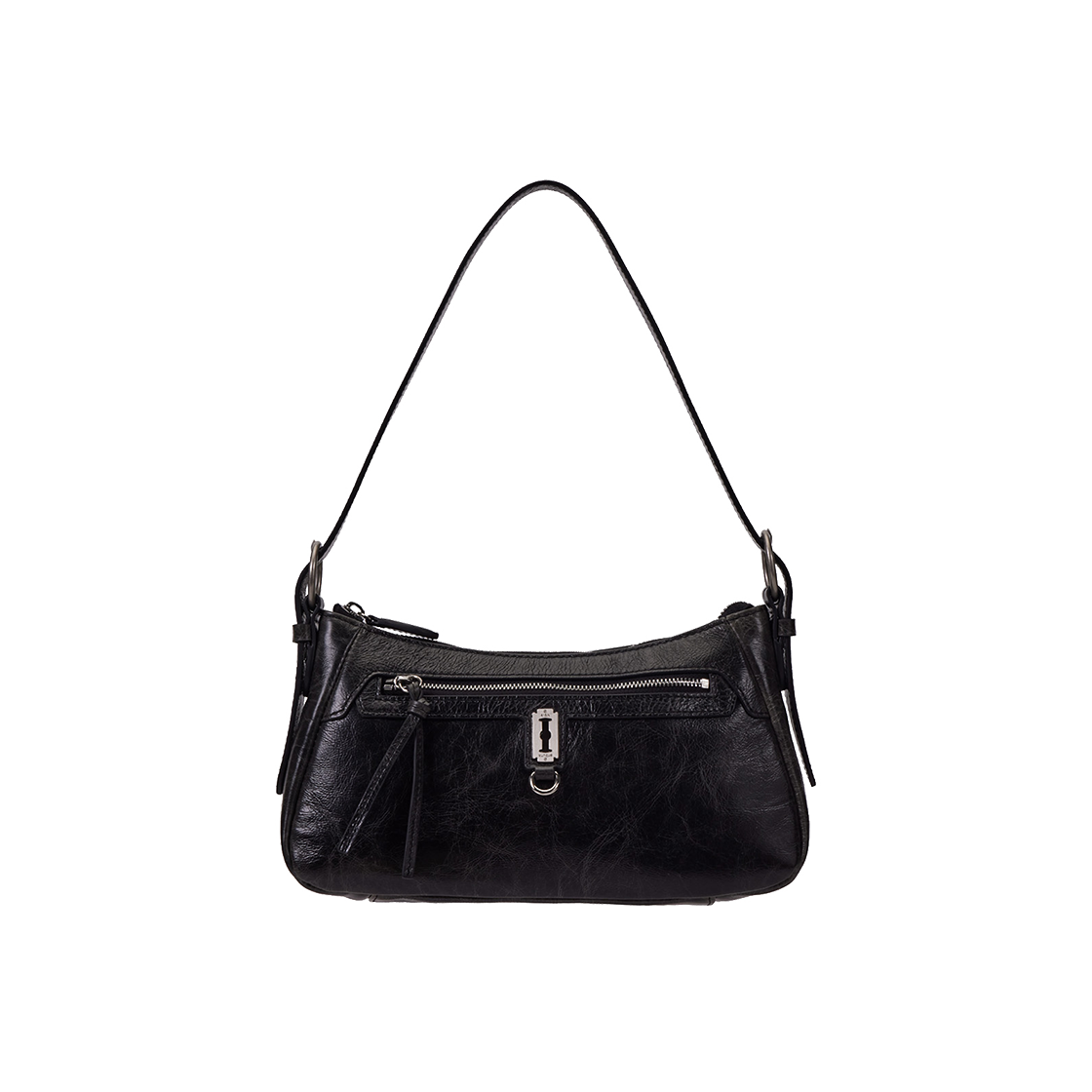 분크 토크 캐빈 크루 빈티지 레더 숄더 스몰 카키 그레이(vunque Toque Cabin Crew Vintage Leather Shoulder S Khaki Gray) - 2