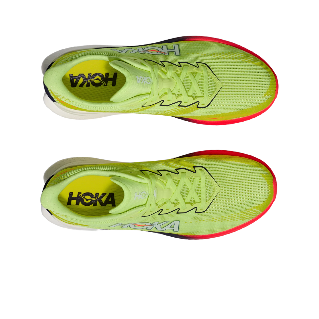 호카 마하 X 3 네온 유즈 스퀴드 잉크 - 와이드(Hoka Mach X 3 Neon Yuzu Squid Ink - Wide) - 2