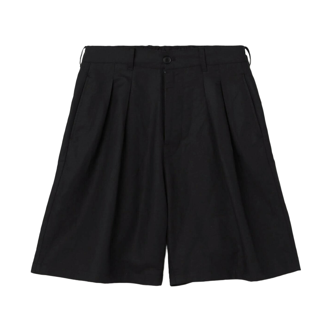 (W) 단톤 2플리츠 쇼츠 블랙((W) Danton 2-Pleat Shorts Black) - 1