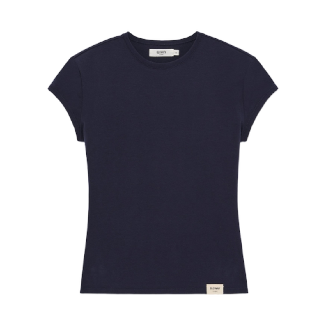 (W) 글로니 G 슬림 티셔츠 네이비((W) Glowny G Slim T-Shirt Navy)