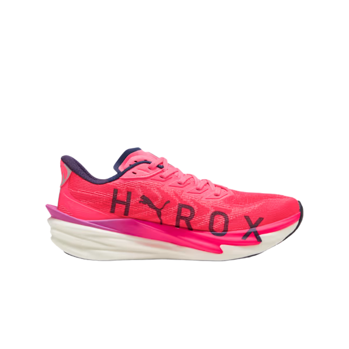 푸마 x 하이록스 디비에이트 나이트로 4 푸마 화이트 일렉트릭 오키드 퓨어 핑크(Puma x Hyrox Deviate Nitro 4 Puma White Electric Orchid Pure Pink)