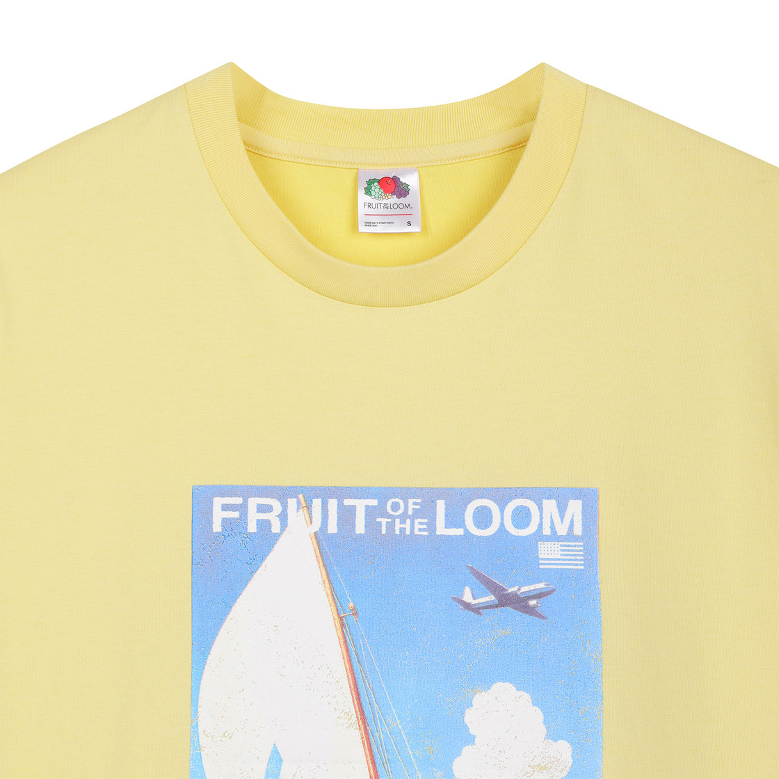 프룻오브더룸 세일링 빈티지 반팔티셔츠 옐로우(fruitoftheloom Sailing Vintage Banpal T-shirts YELLOW) - 3