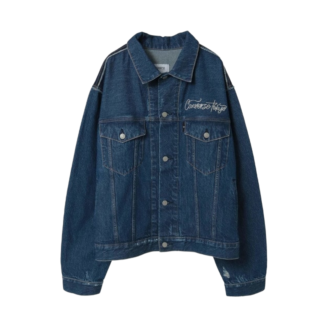 ์ปจ๋ฒ์ค ๋์ฟ ๋ฐ๋ ์ค์์นญ ์์ผ ์ธ๋๊ณ ๋ธ๋ฃจ(Converse Tokyo Denim Switching Jacket Indigo Blue)