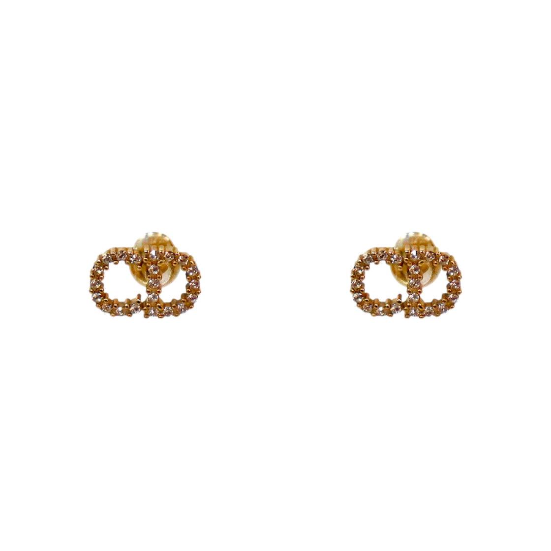 ITJTG6P5MPB7 Dior Clair D Rune Gold Earrings A-B59795