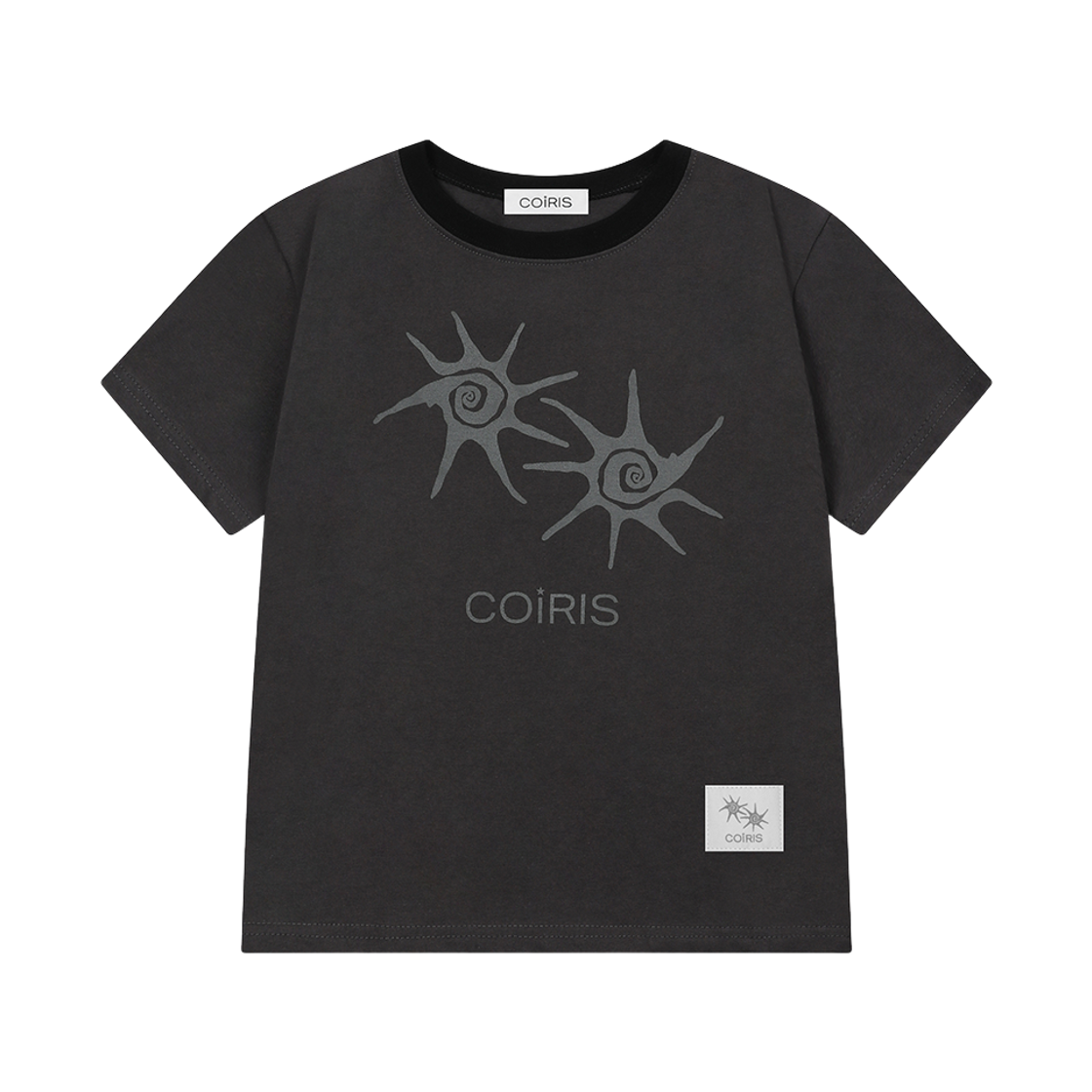C-P00000DZ Coiris Soluna Half T Unisex Charcoal