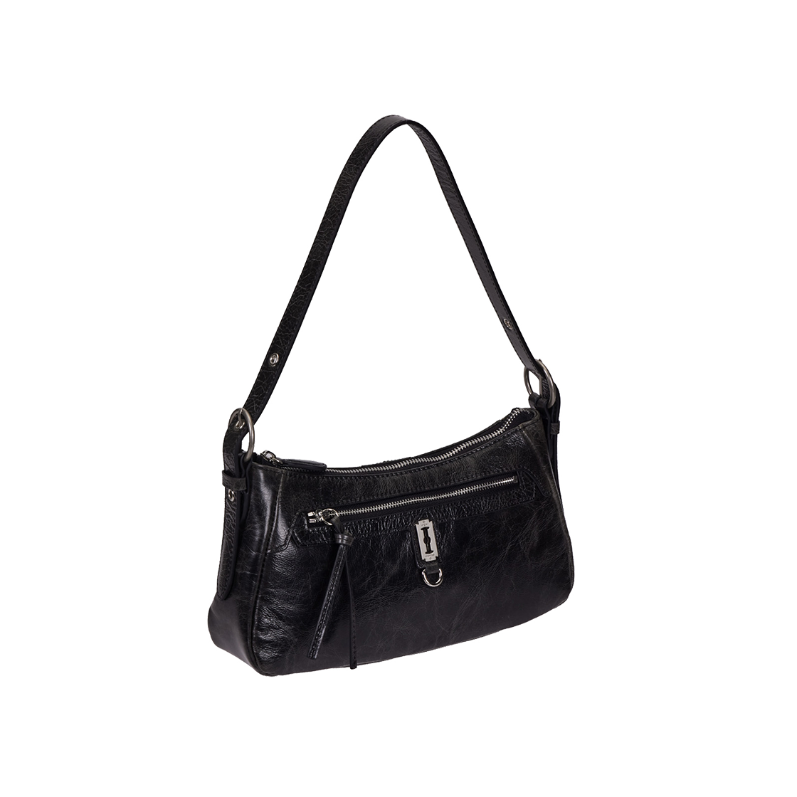 분크 토크 캐빈 크루 빈티지 레더 숄더 스몰 카키 그레이(vunque Toque Cabin Crew Vintage Leather Shoulder S Khaki Gray)