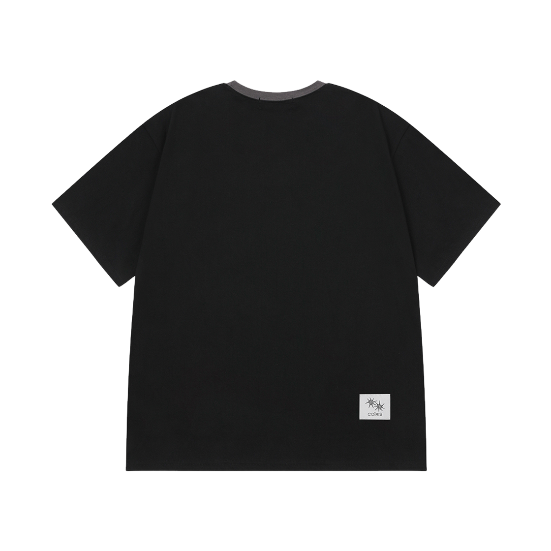 코이리스 솔루나 배색 반팔 티 남녀공용 블랙(Coiris Soluna Half T Unisex Black) - 4
