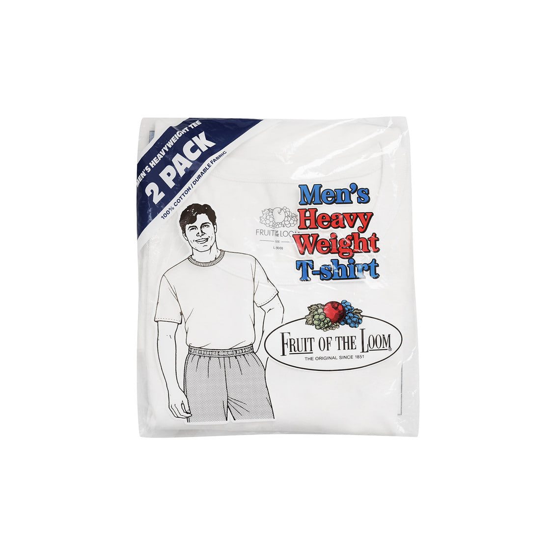 프룻오브더룸 2PACK 헤비웨이트 티셔츠 화이트(fruitoftheloom 2PACK Heavyweight T-shirts WHITE) - 4