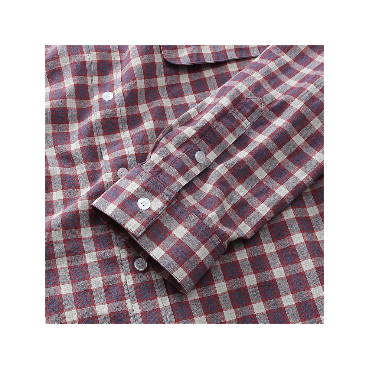 아웃도어서비스 서비스 플래드 셔츠 - 레드(OS Service Plaid Shirt - Red) - 5