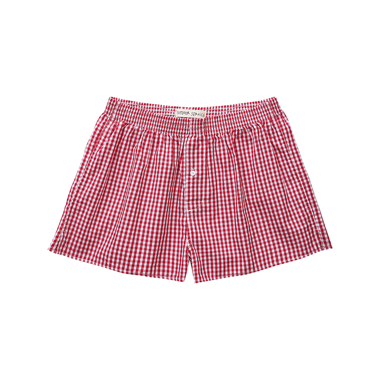 아웃도어서비스 체크 트렁크스 - 레드(OS Check Trunks - Red) - 1
