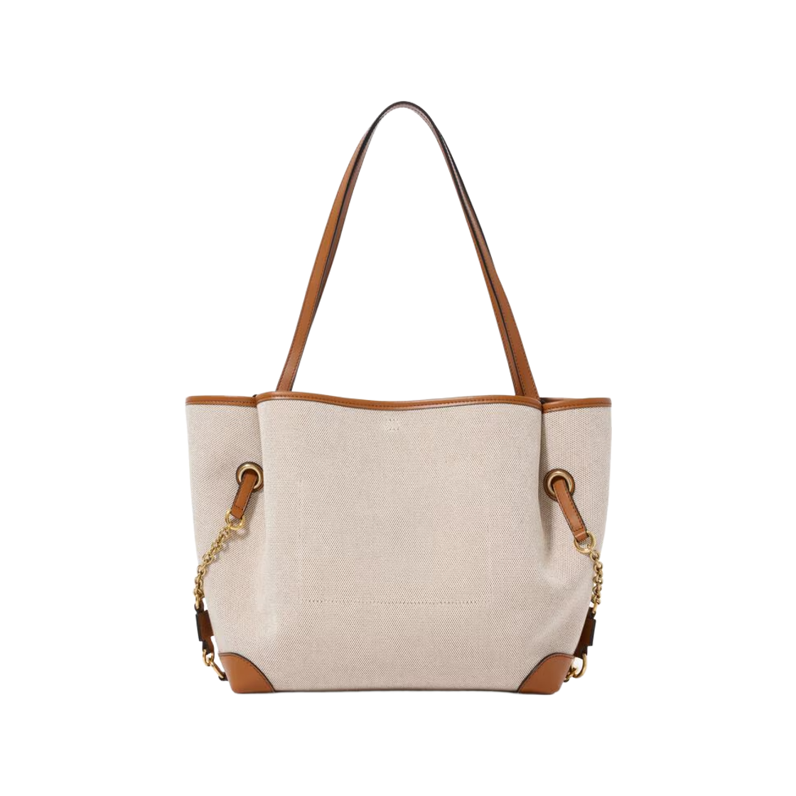 끌로에 클로버 더블 캐리 백 캔버스 클레이 브라운(Chloe Clover Double Carry Bag in Canvas Clay Brown) - 3