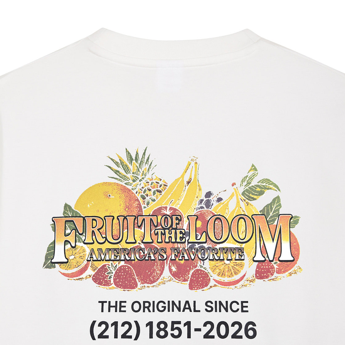 프룻오브더룸 프룻 오리지널 반팔티셔츠 화이트(fruitoftheloom Fruit Original Banpal T-shirts WHITE) - 4