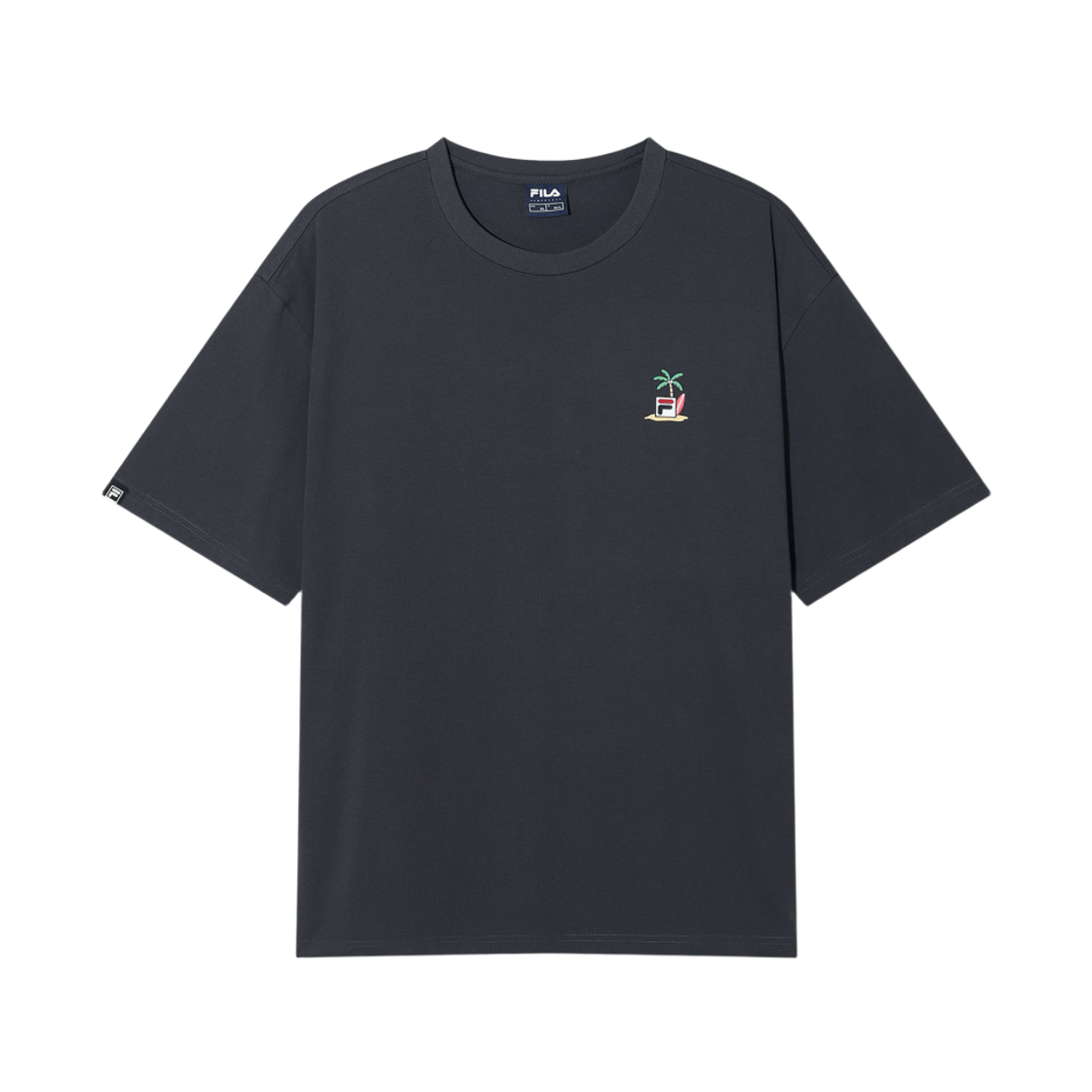 [6% 적립] 휠라 Coldwave+ 디어서머 반팔티 차콜그레이([6% 적립] FILA Coldwave+ Dear Summer T-Shirt Light Charcoal)